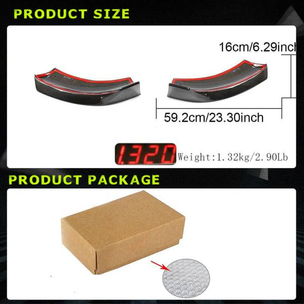 Купити Накладки на передній бампер Flap (для V Class 2014-2019, Карбон) для Mercedes Vito / V-class W447 2014- рр