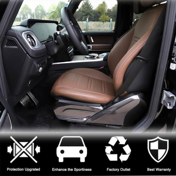 Купити Накладки на сидіння (Сухий карбон) для Mercedes G сlass W463 2018-2024 рр