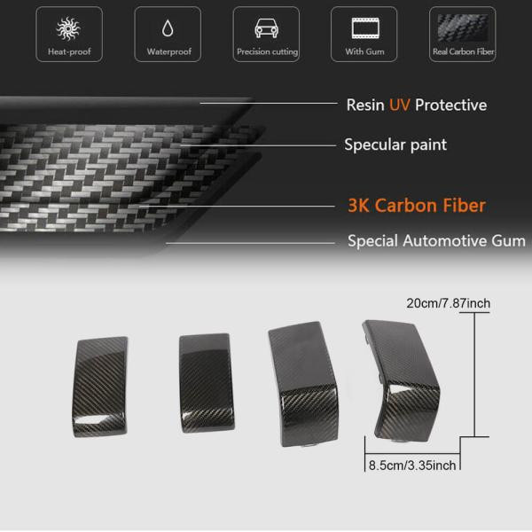 Купити Комплект накладок на передній і задній бампер (для G63 AMG, Сухий карбон) для Mercedes G сlass W463 2018-2024 рр