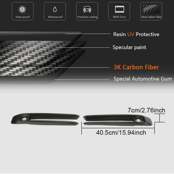 Купити Накладки на протитуманки (для G63 AMG, Карбон) для Mercedes G сlass W463 2018-2024 рр