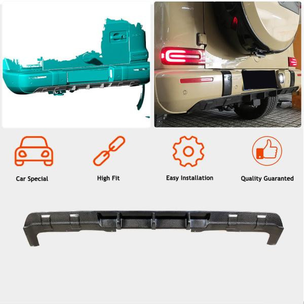 Купити Дифузор заднього бампера V1 (для G63 AMG, Карбон) для Mercedes G сlass W463 2018-2024 рр