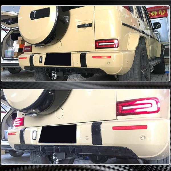 Купити Дифузор заднього бампера V1 (для G63 AMG, Карбон) для Mercedes G сlass W463 2018-2024 рр