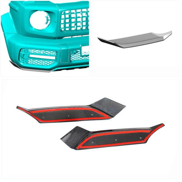 Купити Накладки на передній бампер Flap (для G63 AMG 2019-2021, Карбон) для Mercedes G сlass W463 рр