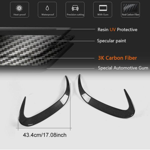 Купити Накладки на задній бампер (для AMG / AMG-Line, Карбон) для Mercedes S-class C217 Coupe