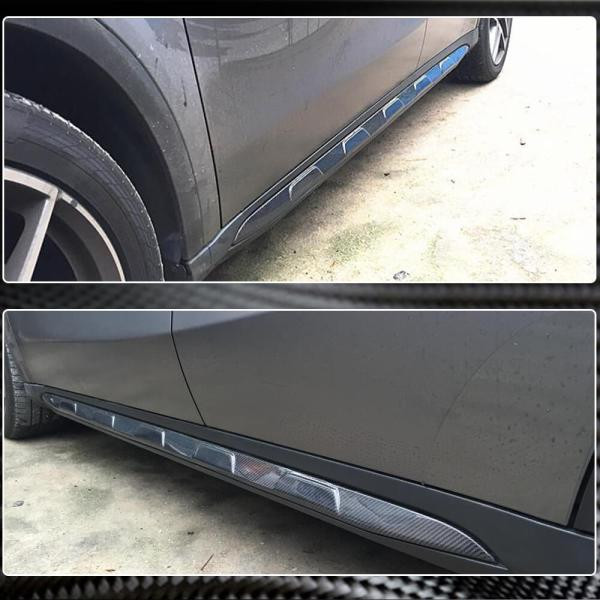 Купити Бокові пороги (для GLA45 AMG 2013-2016, Карбон) для Mercedes GLA X156 рр