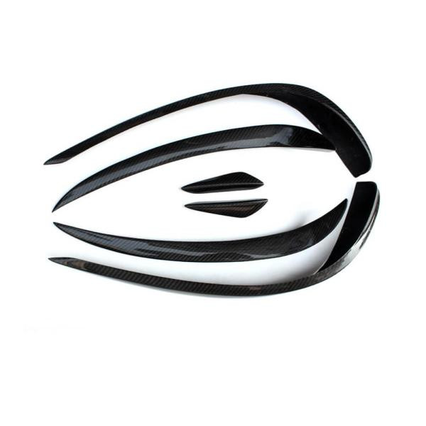 Купити Накладки на передній бампер (для AMG-Line 2014-2016, Карбон) для Mercedes E-сlass coupe C207 рр