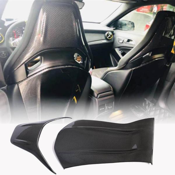 Купить Накладки на сиденье (Сухой карбон) для Mercedes C-сlass W205 2014-2021 гг