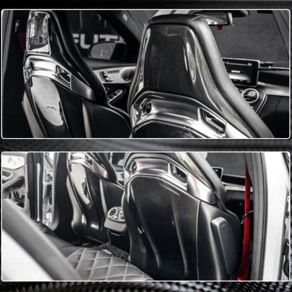 Купити Накладки на сидіння (Сухий карбон) для Mercedes CLA C117 2013-2019 рр
