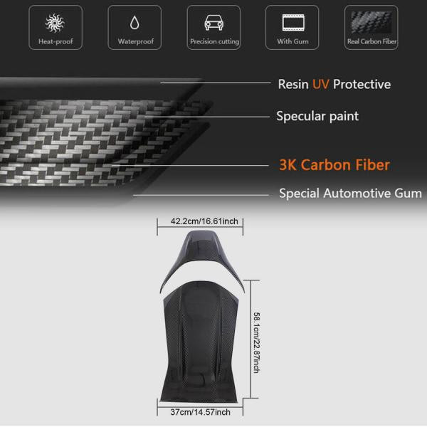 Купити Накладки на сидіння (Сухий карбон) для Mercedes CLA C118 2019- рр