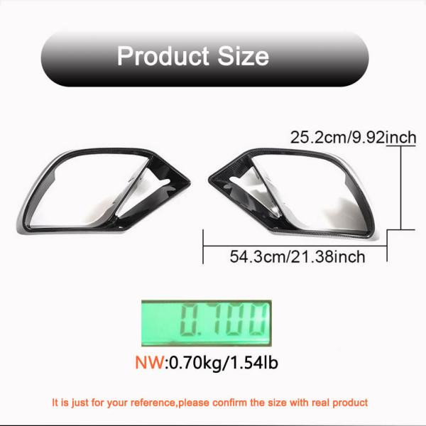 Купить Вставки в бампер (для GT43/GT50/GT53 2018-2022, Карбон) для Mercedes AMG GT 4 X290