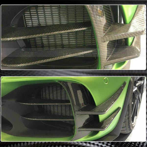 Купити Накладки на передній бампер V1 (для GT R 2016-2019, Карбон) для Mercedes AMG GT C190/R190