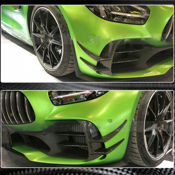 Купити Накладки на передній бампер V1 (для GT R 2016-2019, Карбон) для Mercedes AMG GT C190/R190
