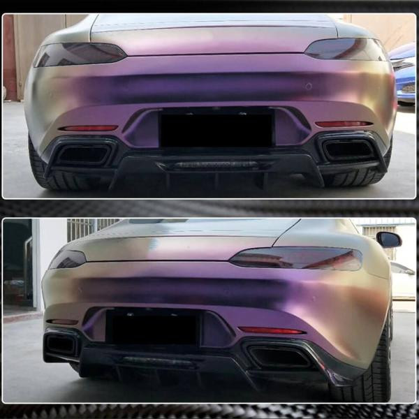 Купить Диффузор заднего бампера (для 2015-2017, Карбон) для Мерседес AMG GT C190/R190