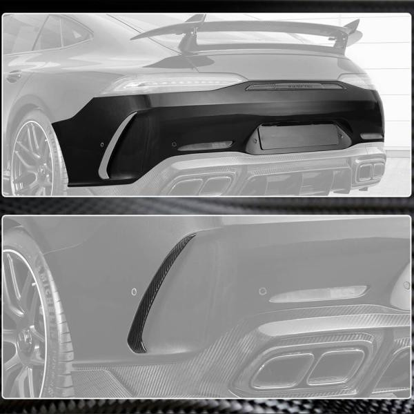 Купити Накладки на задній бампер (для GT63 2018-2022, Карбон) для Mercedes AMG GT 4 X290