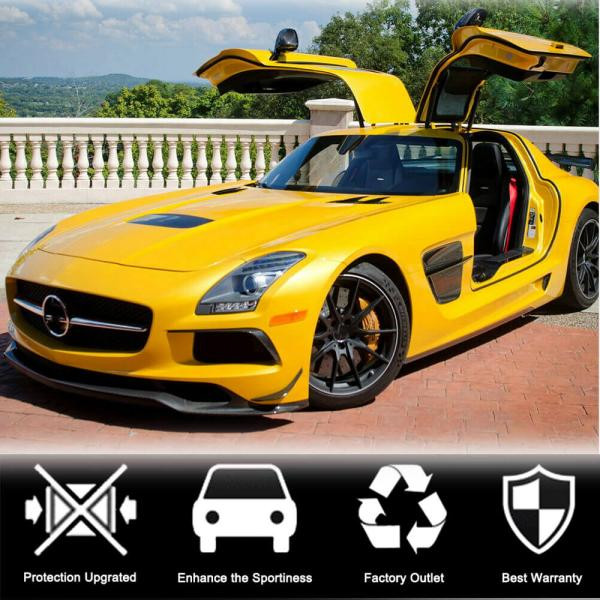 Купити Накладки на передній бампер Flap V1 (Карбон) для Mercedes SLS C197
