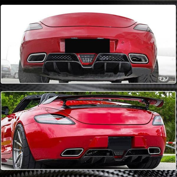 Купити Дифузор заднього бампера (Карбон) для Mercedes SLS C197