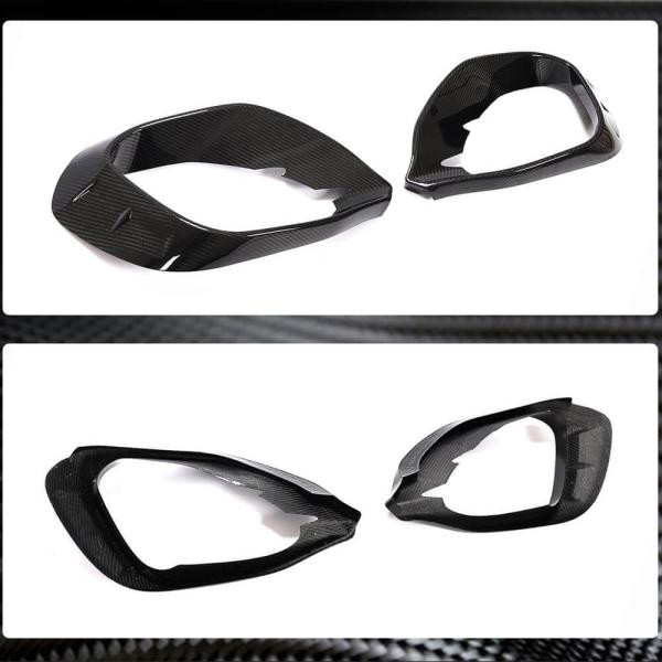 Купить Накладки на передний бампер V1 (для AMG/AMG-Line, Карбон) для Mercedes GLA H247 2020- рр