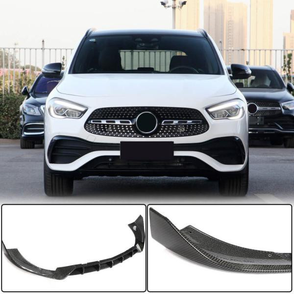 Купить Накладка на передний бампер Lip (для AMG/AMG-Line, Карбон) для Mercedes GLA H247 2020- рр