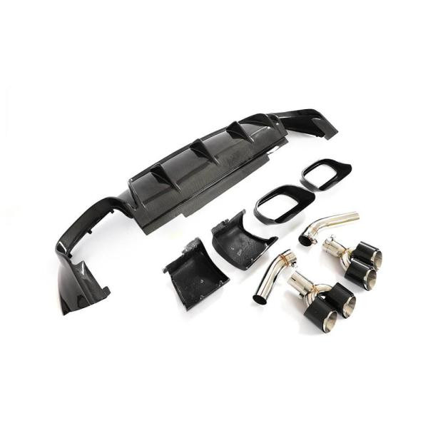 Купити Дифузор заднього бампера (для GLE63 AMG 2019-2023, Карбон) для Mercedes GLE W167