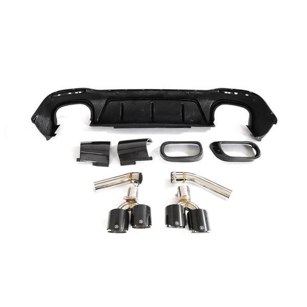 Купити Дифузор заднього бампера (для GLE63 AMG 2019-2023, Карбон) для Mercedes GLE W167