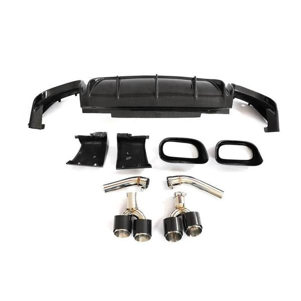 Купити Дифузор заднього бампера (для GLE63 AMG 2019-2023, Карбон) для Mercedes GLE W167