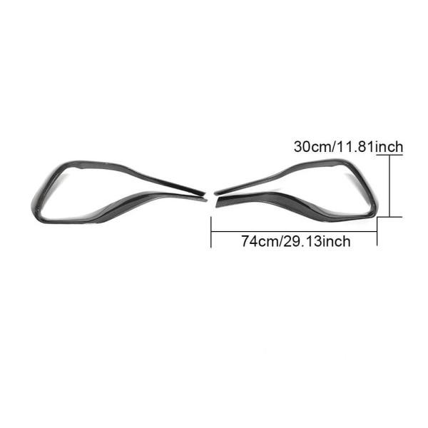 Купити Накладки на передній бампер V2 (для AMG/AMG-Line, Карбон) для Mercedes GLA H247 2020- рр