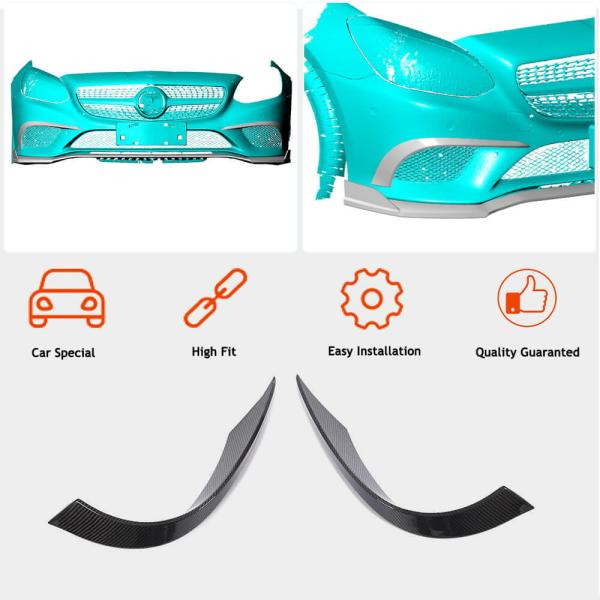 Купить Накладки на передний бампер (для Base 2016-2020, Карбон) для Mercedes SLK R172