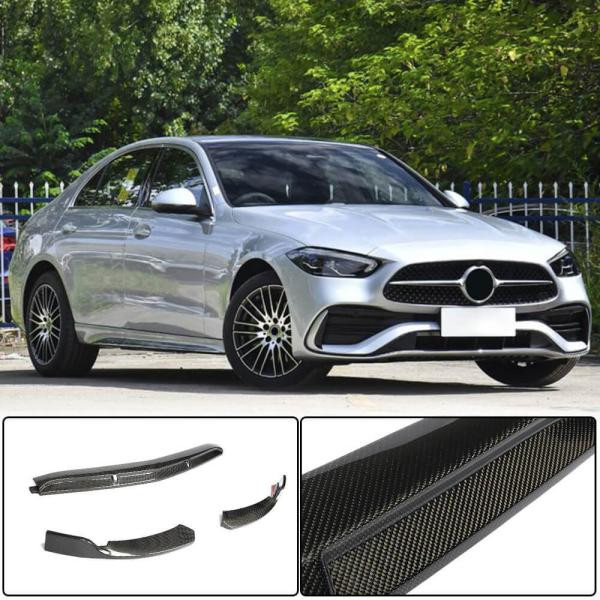 Купити Накладка на передній бампер Lip (для AMG-Line, Карбон) для Mercedes C-class W206 2022- рр