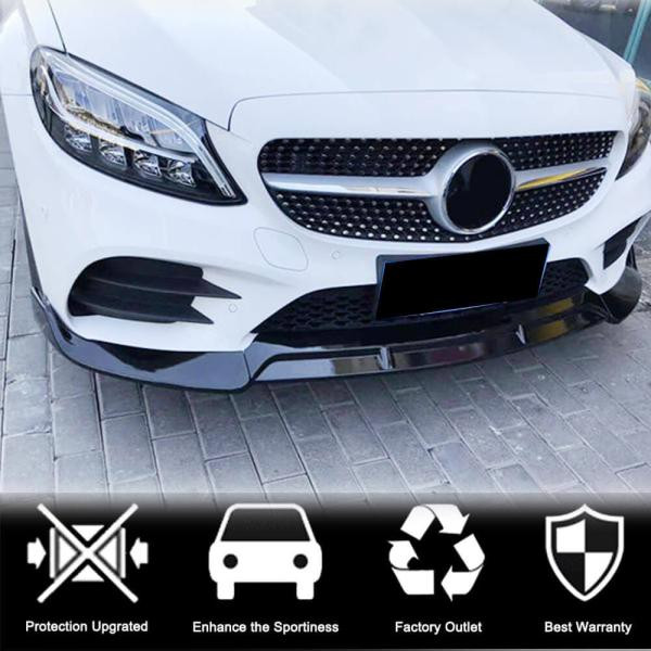 Купити Накладка на передній бампер Lip (для AMG-Line, Карбон) для Mercedes C-class W206 2022- рр