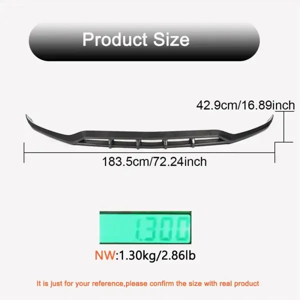 Купить Накладка на передний бампер Lip (для AMG-Line 2020-2025, Карбон) для Mercedes GLC X253