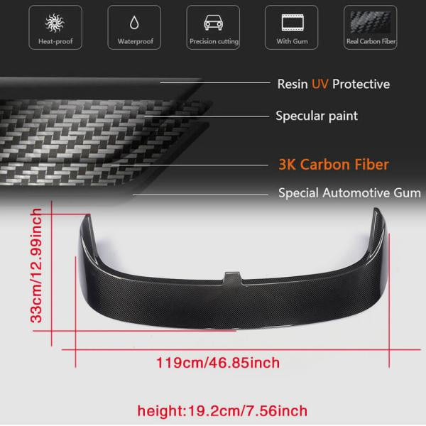 Купити Спойлер V1 (для GTI/R HB, Карбон) для Volkswagen Golf 7/E-Golf