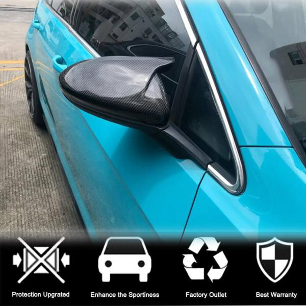 Купити Кришки дзеркал V1 (Карбон) для Volkswagen Golf 7/E-Golf