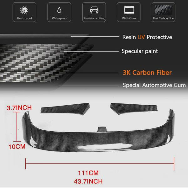 Купити Спойлер V2 (для Base/R-Line HB, Карбон) для Volkswagen Golf 7/E-Golf