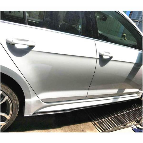 Купить Боковые пороги (для Base HB 2012-2017, Карбон) для Volkswagen Golf 7/E-Golf