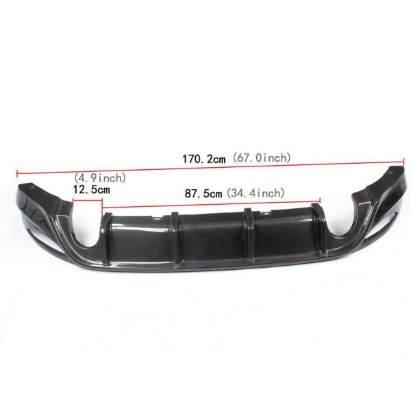 Купить Диффузор заднего бампера V1 (для Base/GTI HB 2012-2017, Карбон) для Volkswagen Golf 7/E-Golf