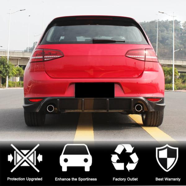 Купить Диффузор заднего бампера V2 (для Base/GTI HB 2012-2017, Карбон) для Volkswagen Golf 7/E-Golf