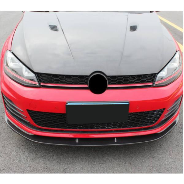 Купить Накладка на передний бампер Lip V2 (для GTI HB 2012-2017, Карбон) для Volkswagen Golf 7/E-Golf