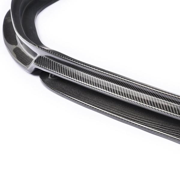 Купити Накладка на передній бампер Lip V3 (для GTI HB 2012-2017, Карбон) для Volkswagen Golf 7/E-Golf