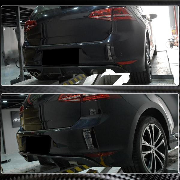 Купить Диффузор заднего бампера (для R/R-Line HB 2012-2017, Карбон) для Volkswagen Golf 7/E-Golf