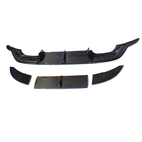 Купити Дифузор заднього бампера (для R-Line HB 2012-2017, Карбон) для Volkswagen Golf 7/E-Golf