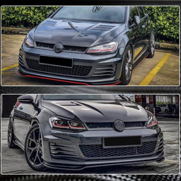 Купить Решетка радиатора (для HB 2012-2017, Сухой Карбон) для Volkswagen Golf 7/E-Golf