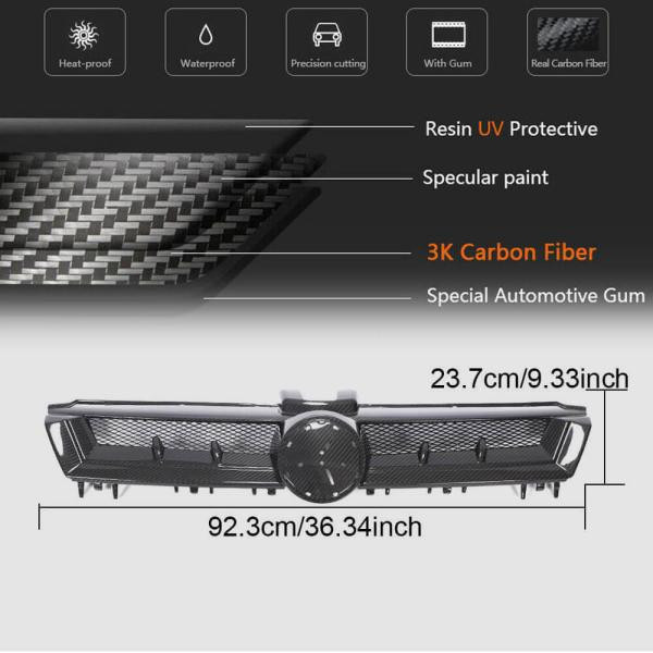 Купить Решетка радиатора (для HB 2012-2017, Сухой Карбон) для Volkswagen Golf 7/E-Golf