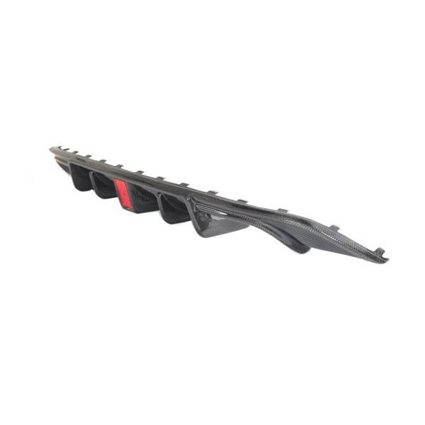 Купить Диффузор заднего бампера (для R-Line HB 2017-2020, Карбон) для Volkswagen Golf 7/E-Golf