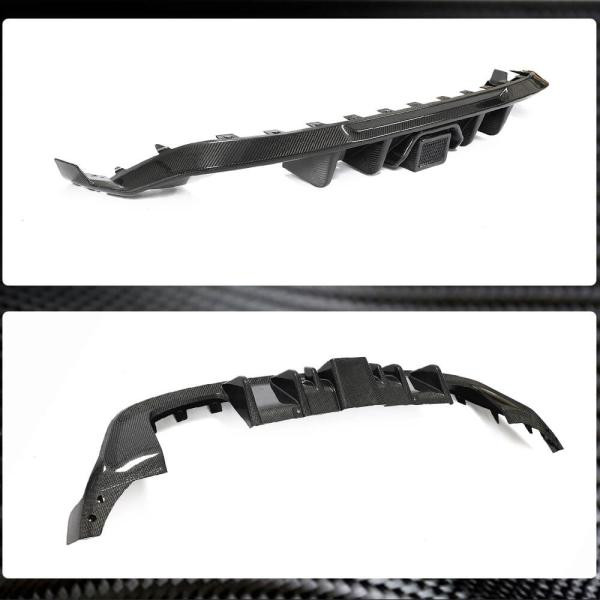 Купить Диффузор заднего бампера (для Base/R/GTI HB 2017-2020, Карбон) для Volkswagen Golf 7/E-Golf