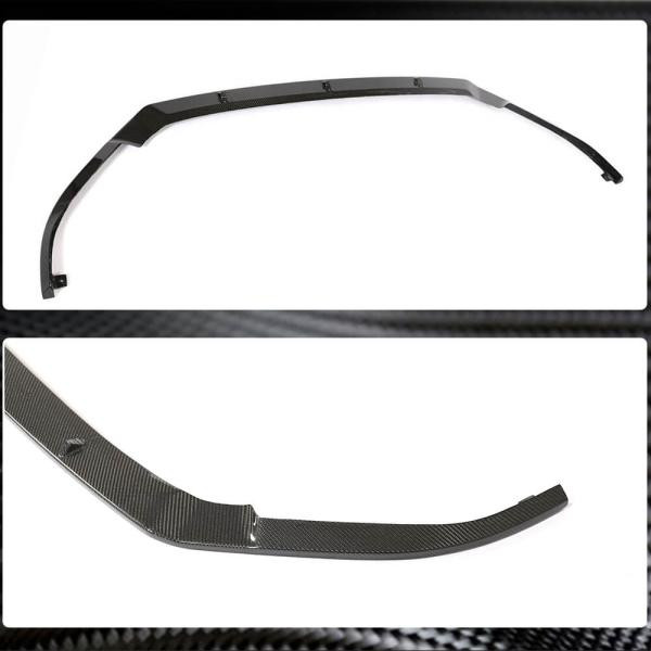 Купить Накладка на передний бампер Lip V1 (для R/R-Line 2017-2020, Карбон) для Volkswagen Golf 7/E-Golf