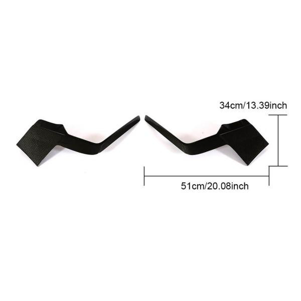 Купить Накладки на передний бампер (R/R-line HB 2017-2020, Карбон) для Volkswagen Golf 7/E-Golf