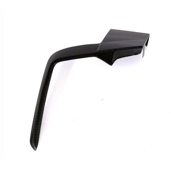 Купить Накладки на передний бампер (R/R-line HB 2017-2020, Карбон) для Volkswagen Golf 7/E-Golf