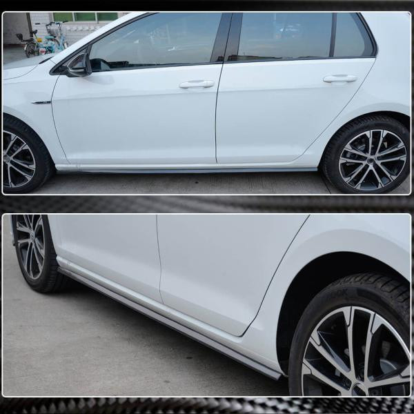 Купити Бокові пороги (для R/R-line 2017-2020, Карбон) для Volkswagen Golf 7/E-Golf