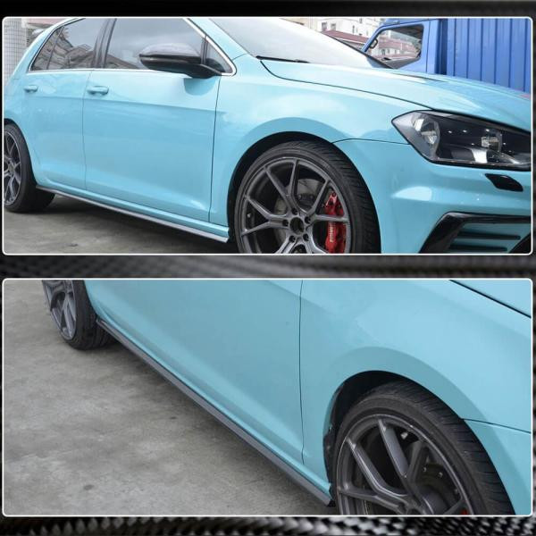 Купити Бокові пороги (для R/R-line 2017-2020, Карбон) для Volkswagen Golf 7/E-Golf