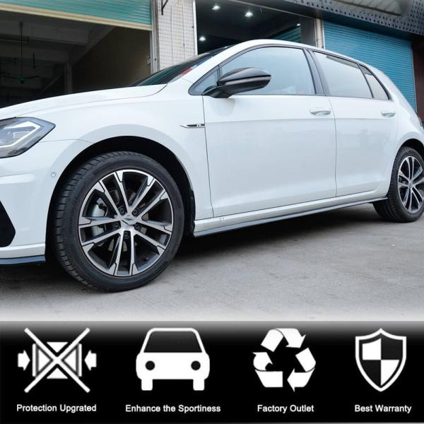 Купити Бокові пороги (для R/R-line 2017-2020, Карбон) для Volkswagen Golf 7/E-Golf